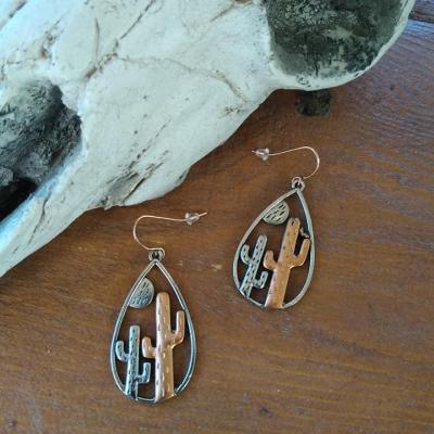 Boucles d'oreilles cactus