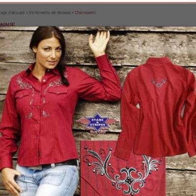 Chemise Femme Rouge S