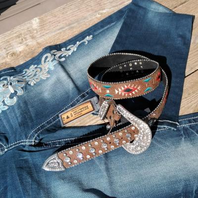 Ceinture cuir Aztec