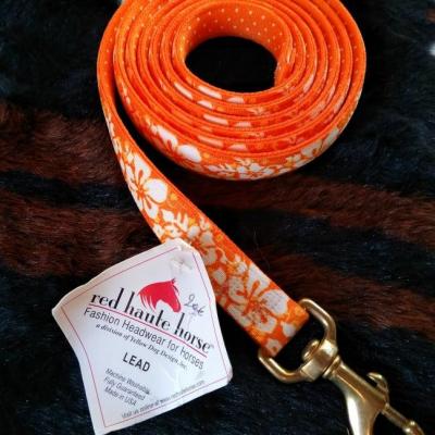 Licol  Island fleurs orange