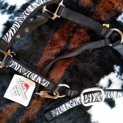 Licol Zébré N/B Taille Poney