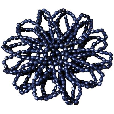 Pour couvrir les chveux / Hair Net Bun Cover Pearl Navy